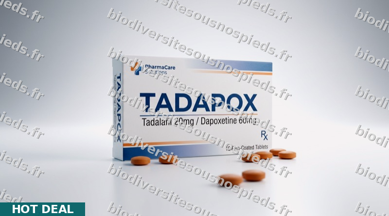 Procurez-vous Tadapox 20/60mg — (Tadalafil) — dès 1,74€ — expédition sous 48h